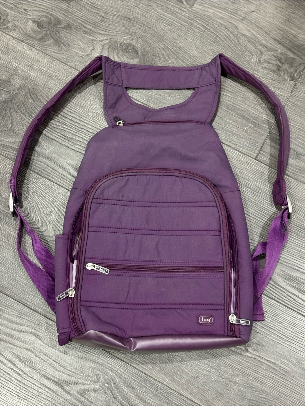 LUG multi pocketed back pack or hand bag